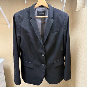 Women's 10P (PETITE)- BANANA REPUBLIC Two Button Black Blazer